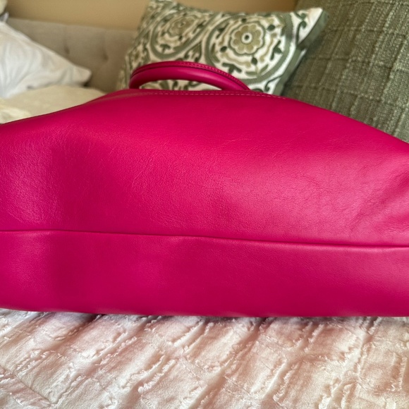 Coach Legacy Leather Rory NS Satchel 19892 Fuschia Pink MSRP $398 - Picture 3 of 7